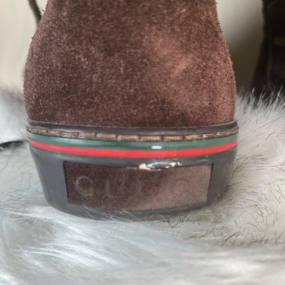 Gucci Softy Tek GG Monogram
Fold Down Ankle High-Top Sneaker Boots - Picture 9 of 13